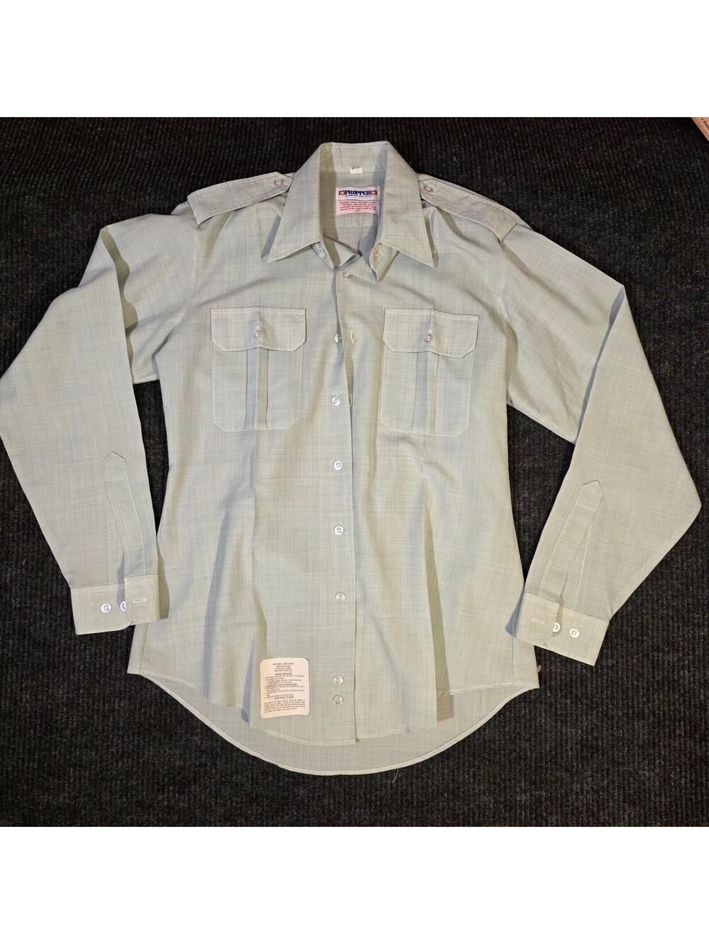 Propper Men's Long Sleeve Military Shirt 80% Polyester 20% Wool Size 16-35